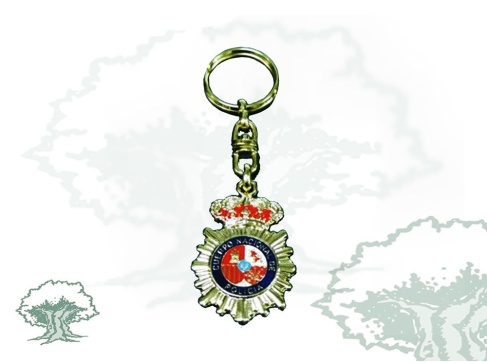 Llavero Policía Nacional silueteado