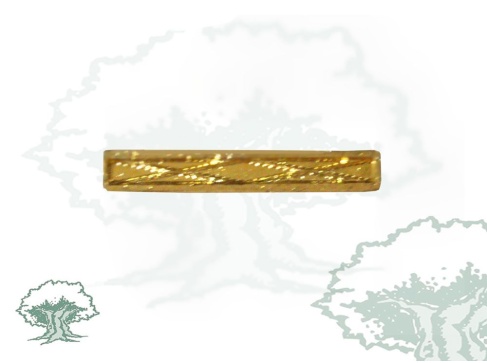 Barra rombos Montaña del Ejército dorada sin principio