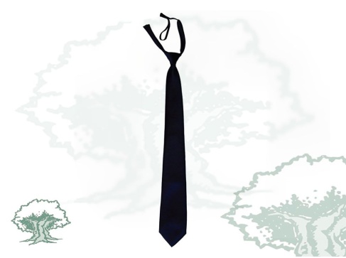 Corbata Policía Nacional con nudo