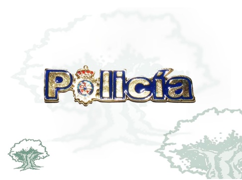 Imán Policía Nacional metálico