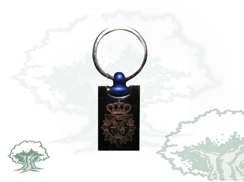 Llavero Policía Nacional cuadrado