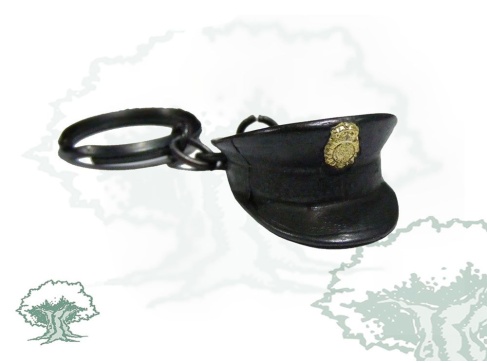 Llavero gorra de plato Policía Nacional