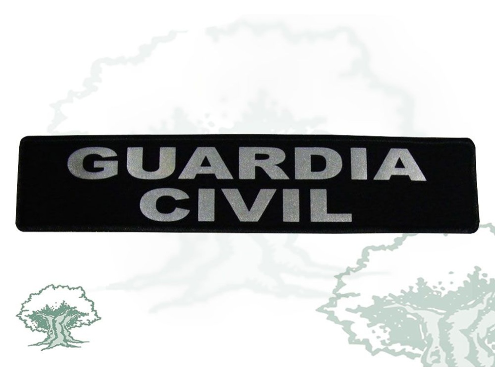 Logo reflectante Guardia Civil chaleco antibalas