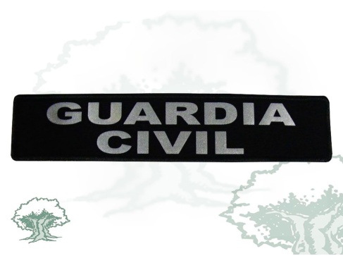 Logo reflectante Guardia Civil chaleco antibalas