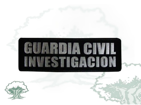 Logo reflectante Investigación de la Guardia Civil