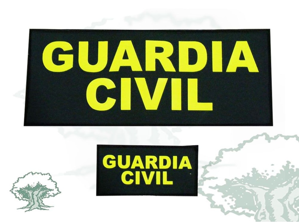 Galletas Guardia Civil fluor para chaleco antibalas