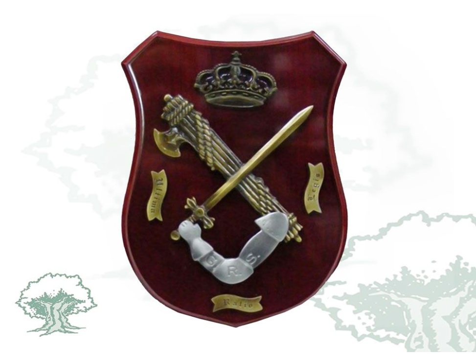 Metopa GRS Guardia Civil brazo y espada grande