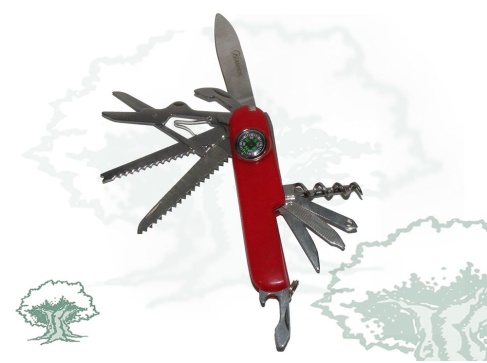 Navaja multiusos con brújula