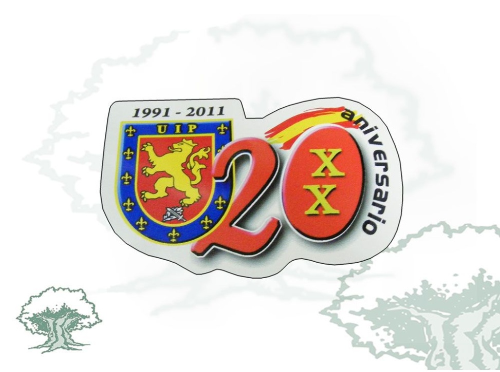 Pegatina 20 Aniversario UIP Policía Nacional