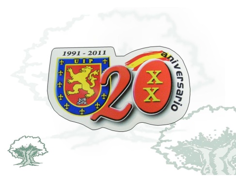 Pegatina 20 Aniversario UIP Policía Nacional