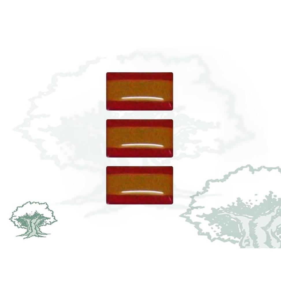 Pegatina bandera España (3 unidades)