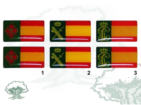Pegatina Guardia Civil bandera España (2 unidades)