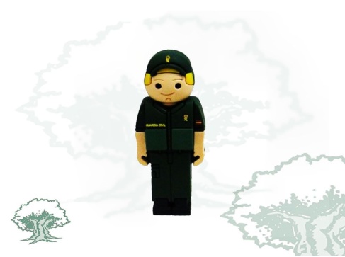 Pendrive Guardia Civil con gorra