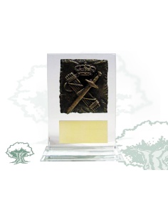 Placa Guardia Civil resina de cristal
