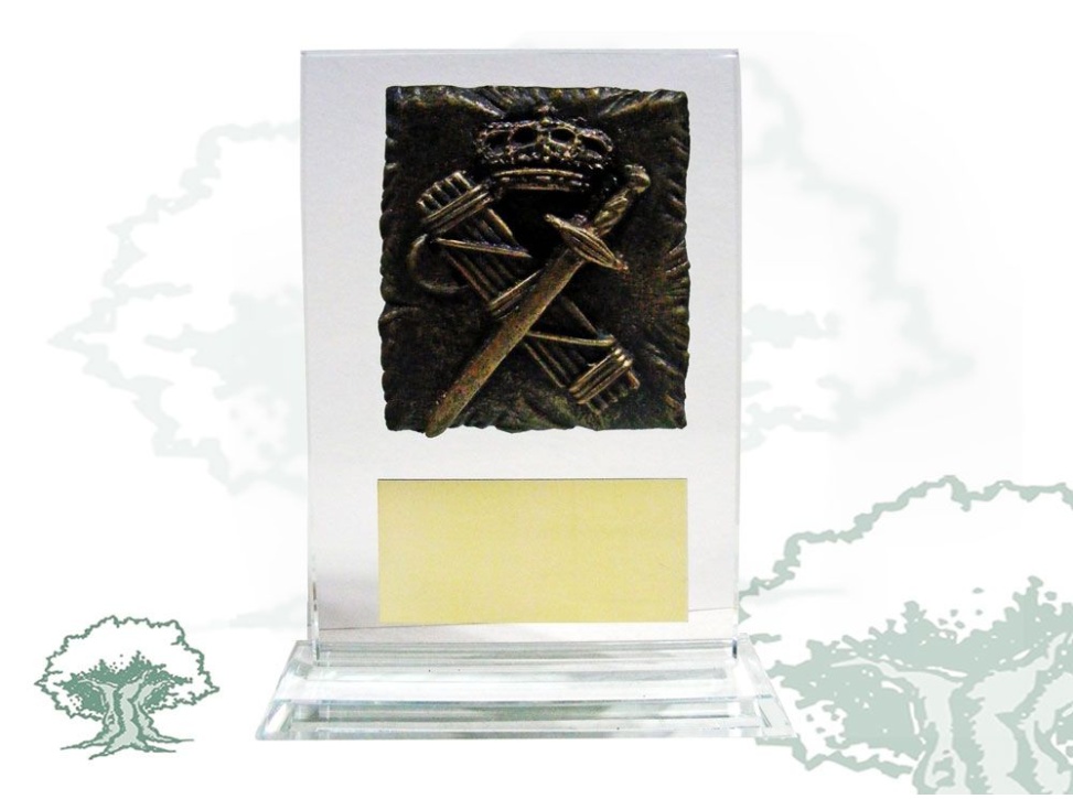 Placa Guardia Civil resina de cristal