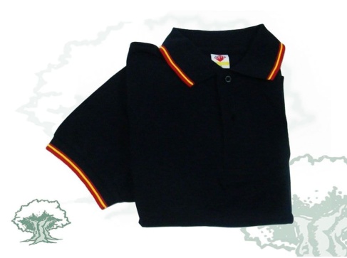 Polo liso con bandera de España