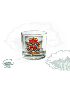 Chupito Policía Nacional de cristal