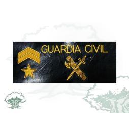Galleta Suboficial Mayor de la Guardia Civil negra de PVC