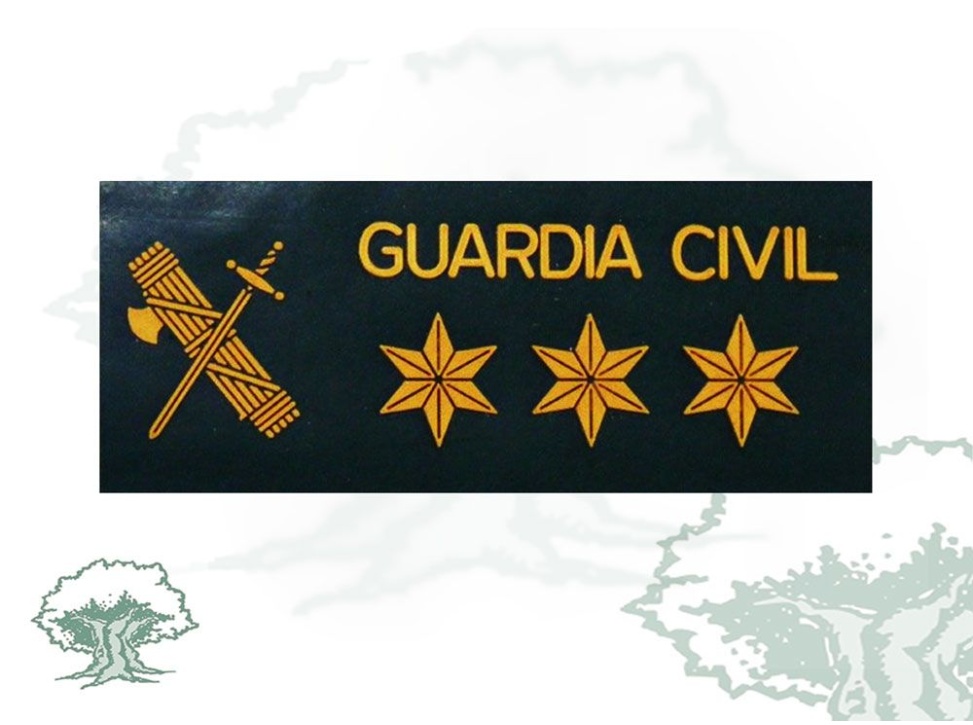 Galleta Capitán Guardia Civil para traje de agua