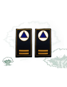 Hombreras Subjefe  de Agrupación Protección Civil