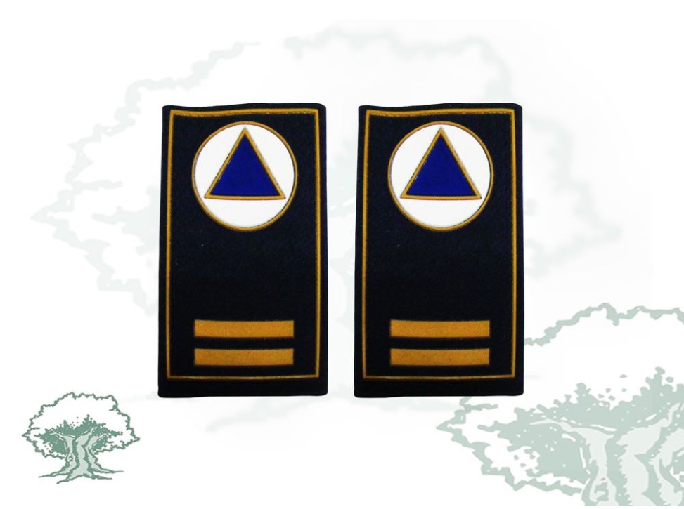Hombreras Subjefe  de Agrupación Protección Civil