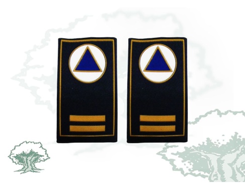 Hombreras Subjefe  de Agrupación Protección Civil