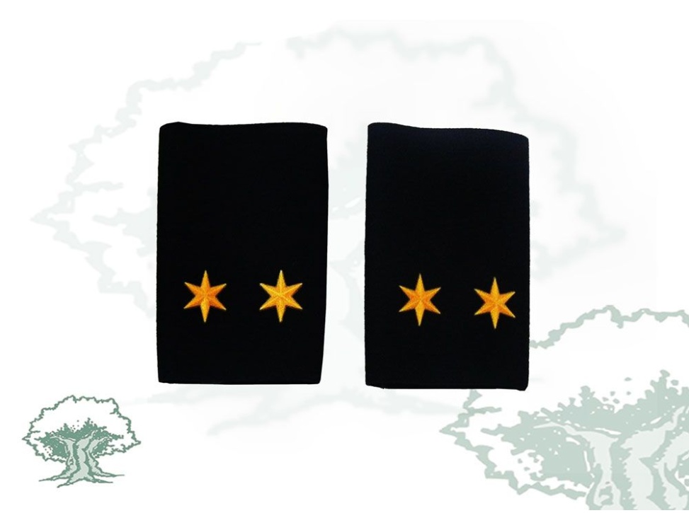 Hombreras Teniente GRS Guardia Civil antiguas