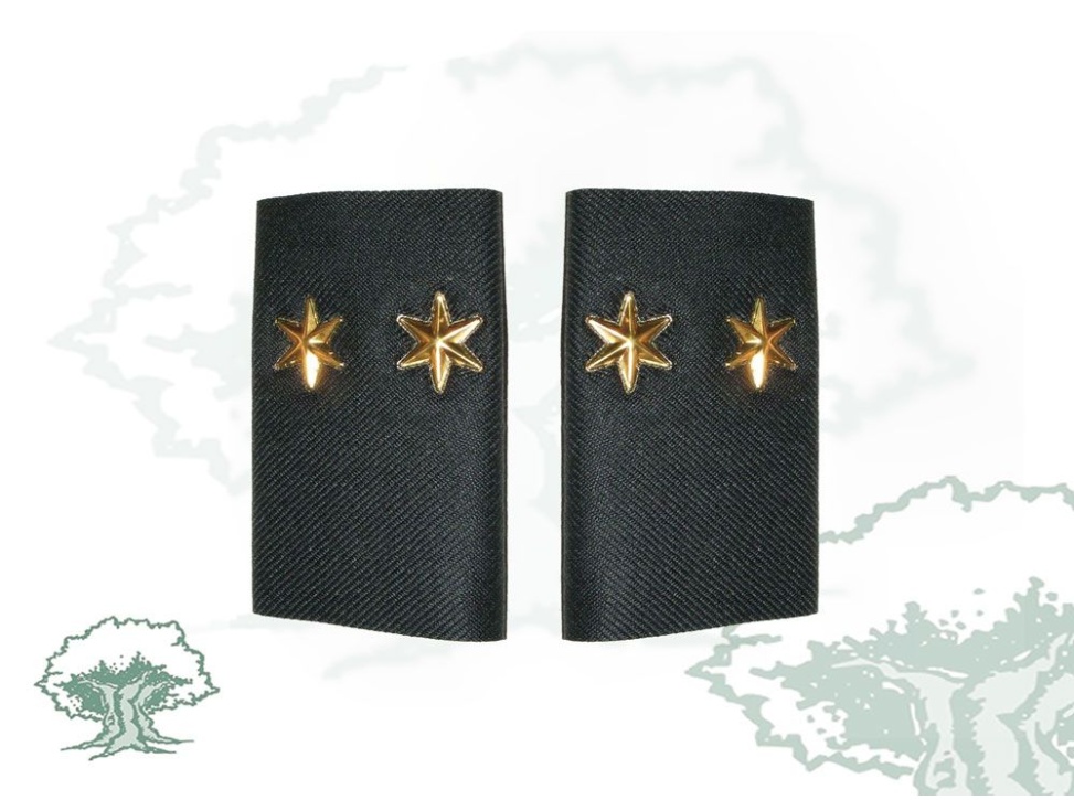 Hombreras Teniente Guardia Civil