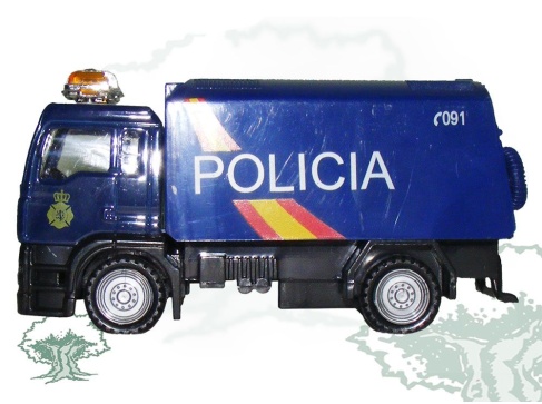 Camión Policía Nacional de juguete