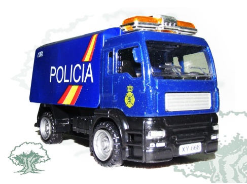 Camión Policía Nacional de juguete