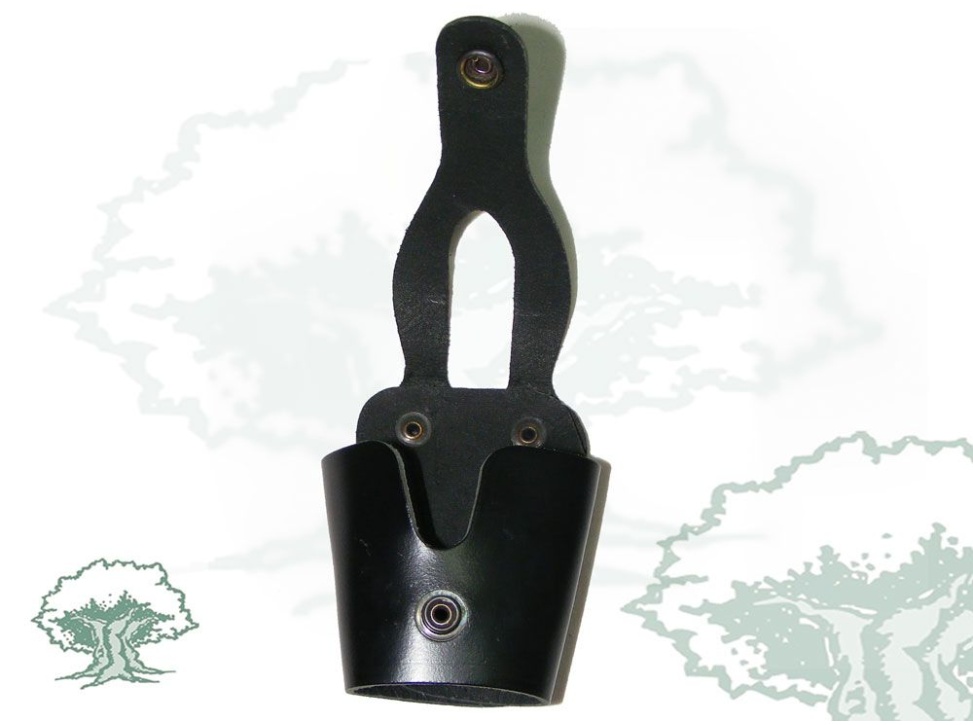 Funda para grilletes semicerrada de cuero