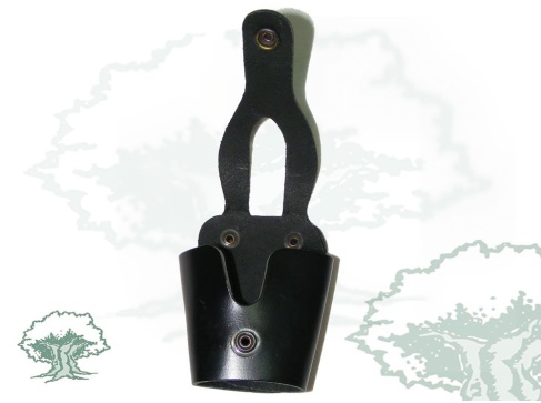 Funda para grilletes semicerrada de cuero