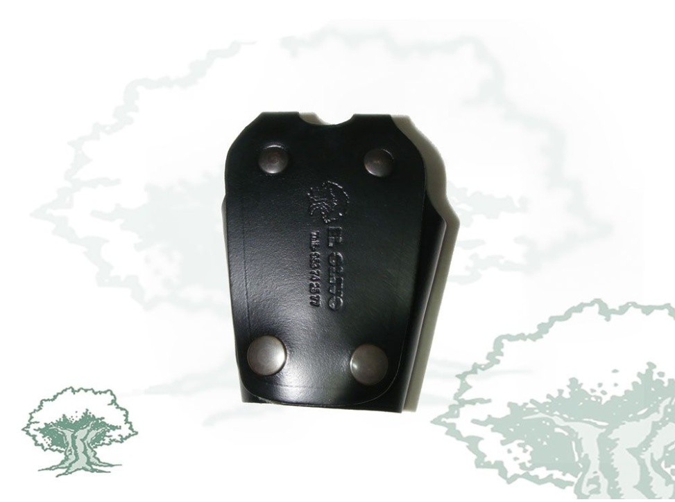 Funda para grilletes semicerrada de cuero