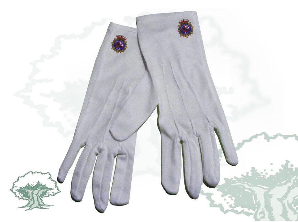 Guantes Policía Nacional blancos