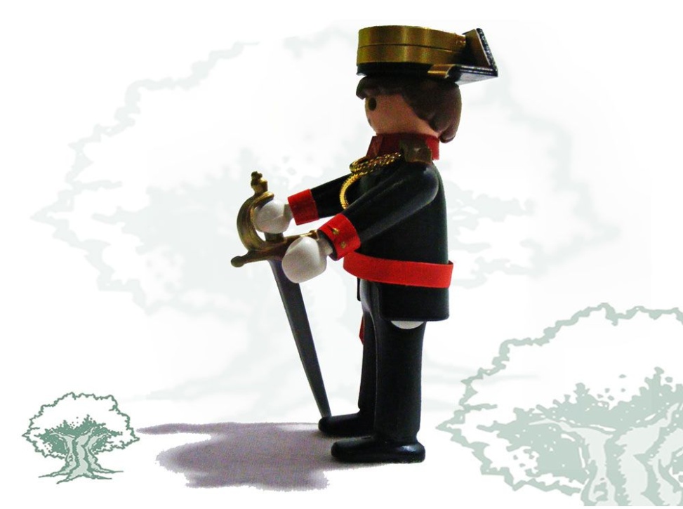 Muñeco articulado Guardia Civil de Gran Gala con fajín y sable