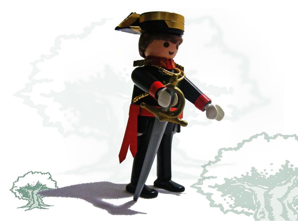 Muñeco articulado Guardia Civil Gran Gala fajín y sable