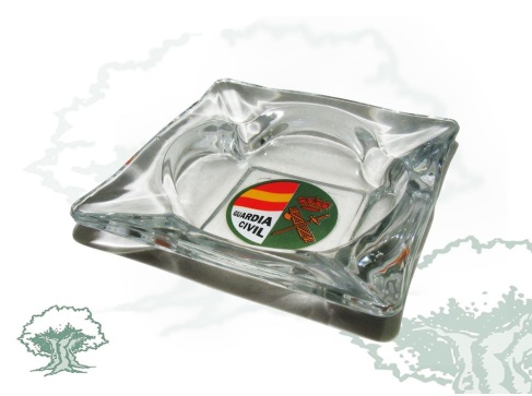 Cenicero Guardia Civil de cristal