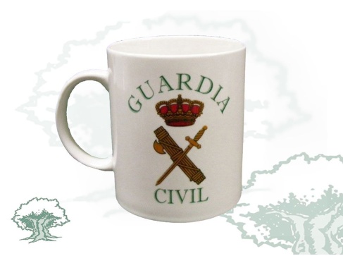 Taza Guardia Civil blanca