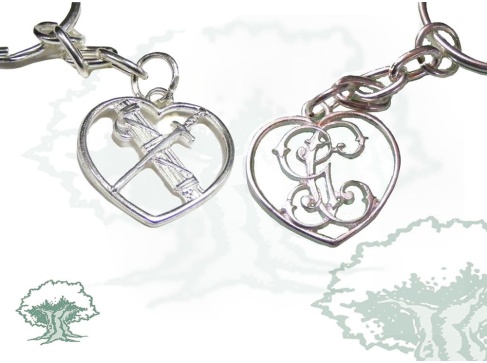 Llavero corazón con emblema Guardia Civil