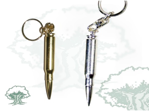 Llavero bala de fusil
