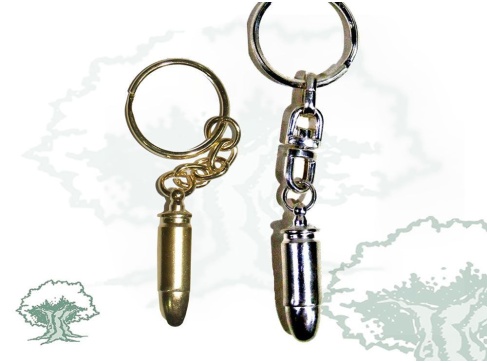 Llavero bala pistola