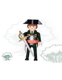 Muñeco articulado Guardia Civil fajin y sable