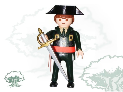 Muñeco articulado Guardia Civil fajin y sable