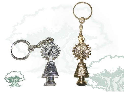 Llavero figura de la Virgen del Pilar