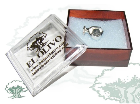 Colgante Tricornio plateado