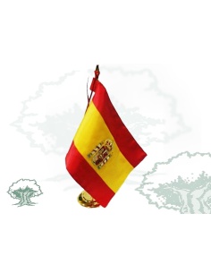 Bandera sobremesa peana metálica 2