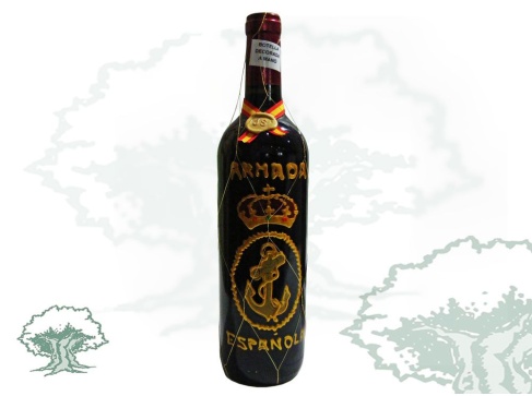 Botella de vino Armada Española