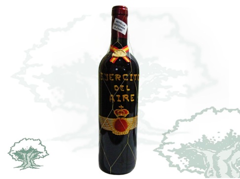 Botella de vino Ejército del Aire
