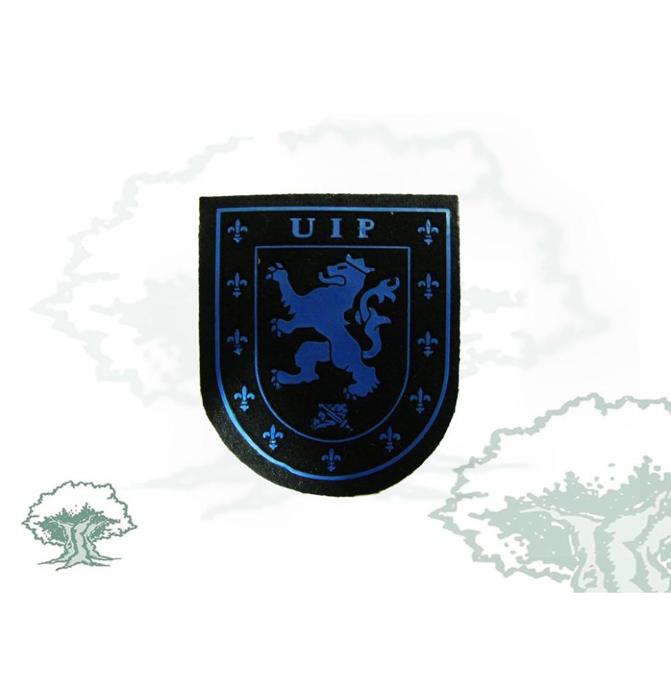 Parche UIP de la Policía Nacional en azul
