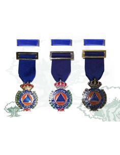 Medalla al Mérito Protección Civil distintivo azul